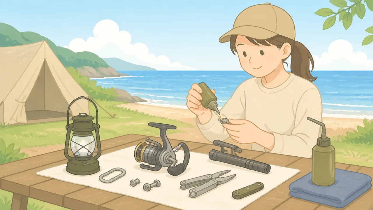 海沿いキャンプ後の塩分除去と水洗いメンテナンスの基本手順を解説