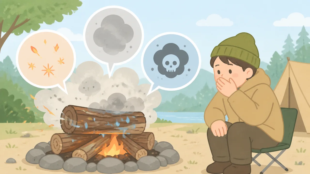キャンプで湿っている薪の燃やし方|火を育てるコツ