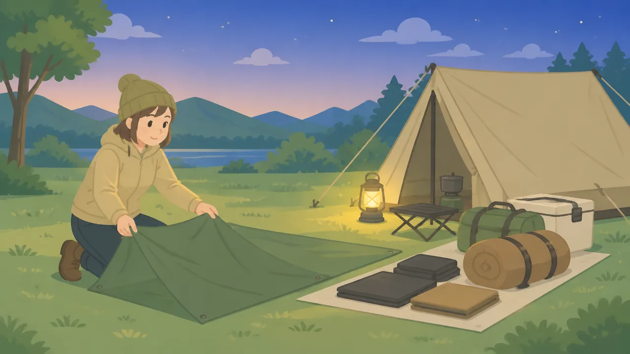 キャンプの朝露でギアが濡れる原因と前日の夜にできる撤収対策