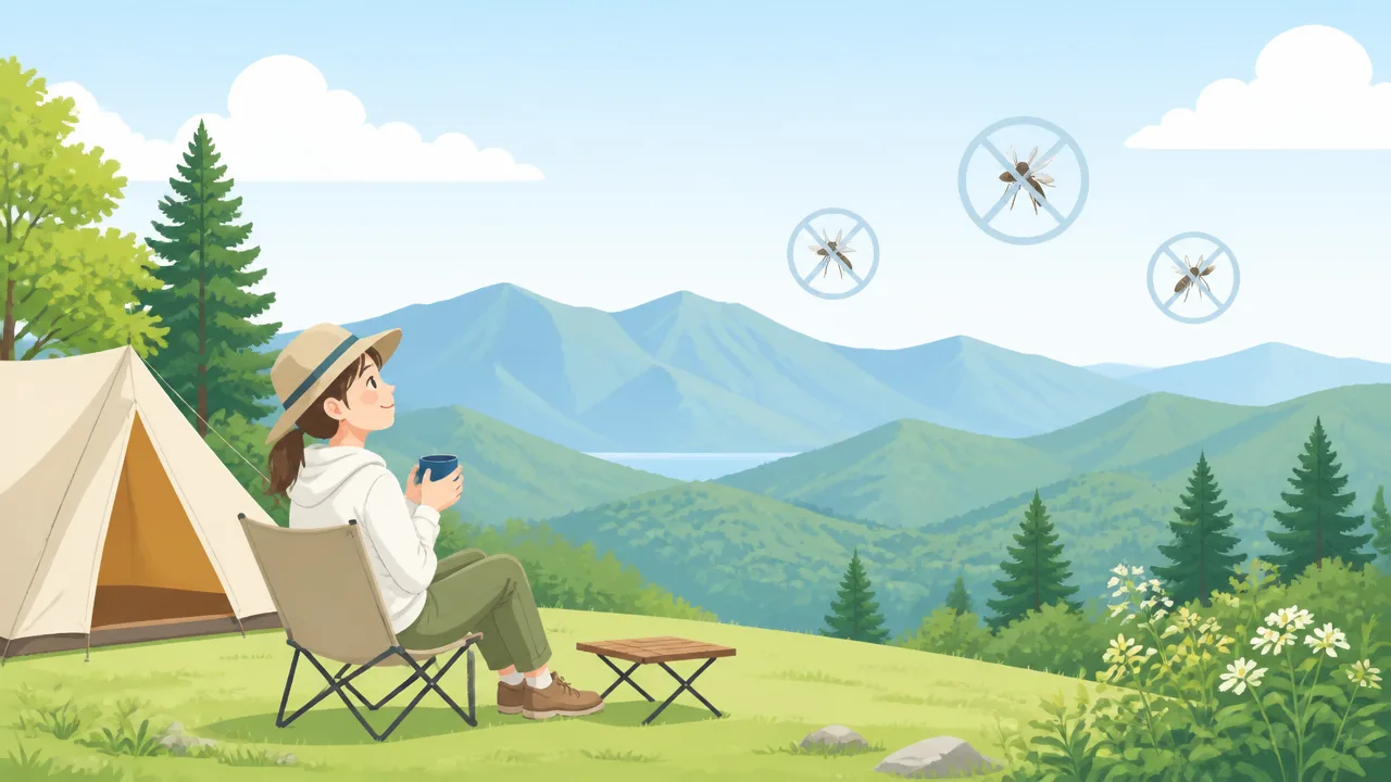 夏キャンプで虫が出ない標高の目安は?快適な場所選びのコツ