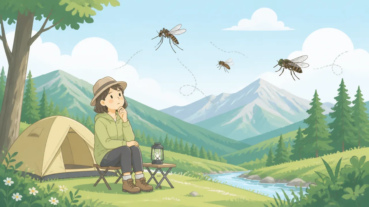 夏キャンプで虫が出ない標高の目安は?快適な場所選びのコツ