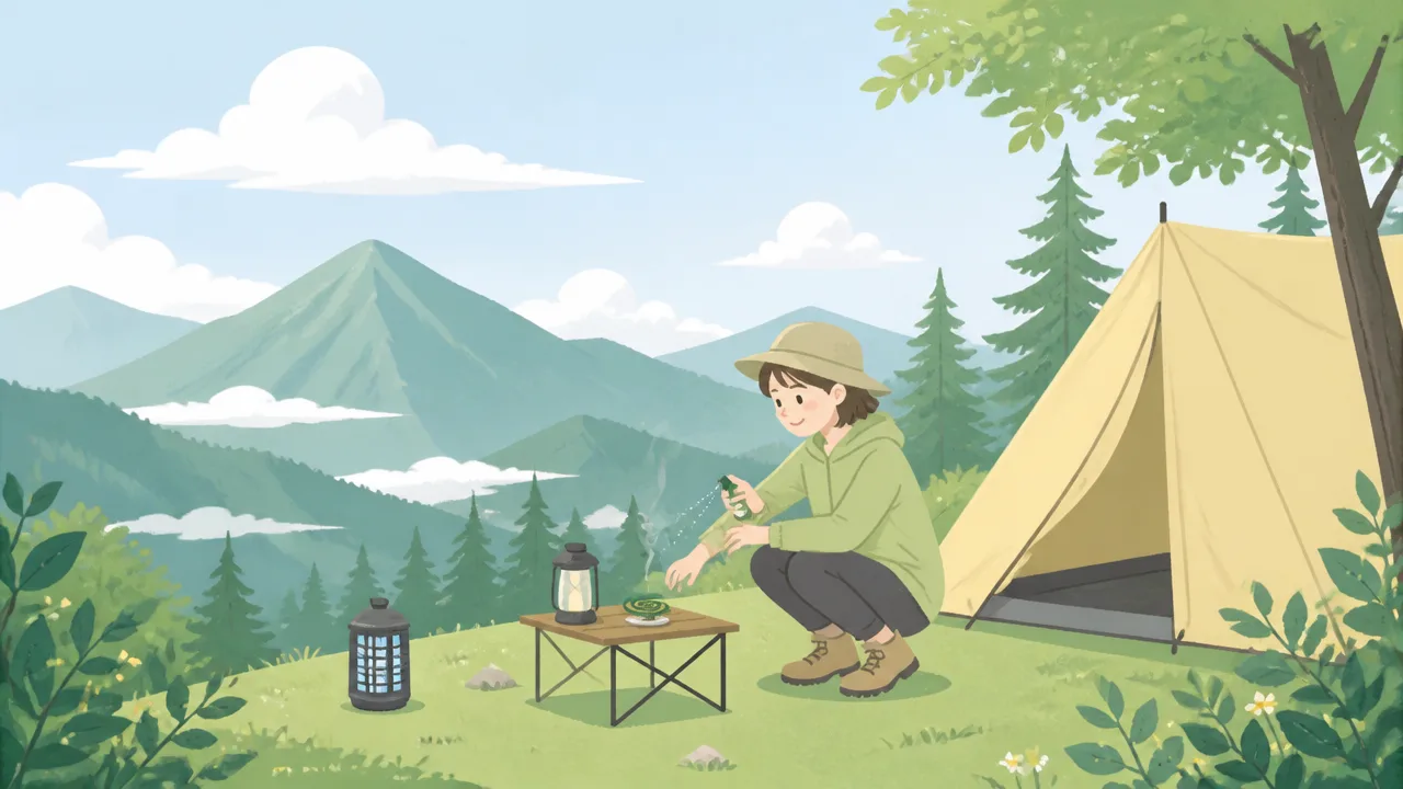 夏キャンプで虫が出ない標高の目安は?快適な場所選びのコツ