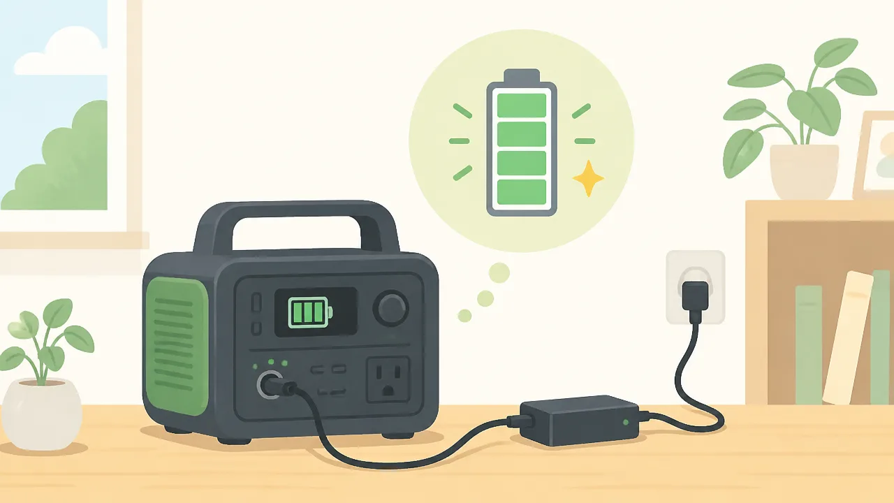 ポータブル電源が充電できないときは？0％放置後の復活方法