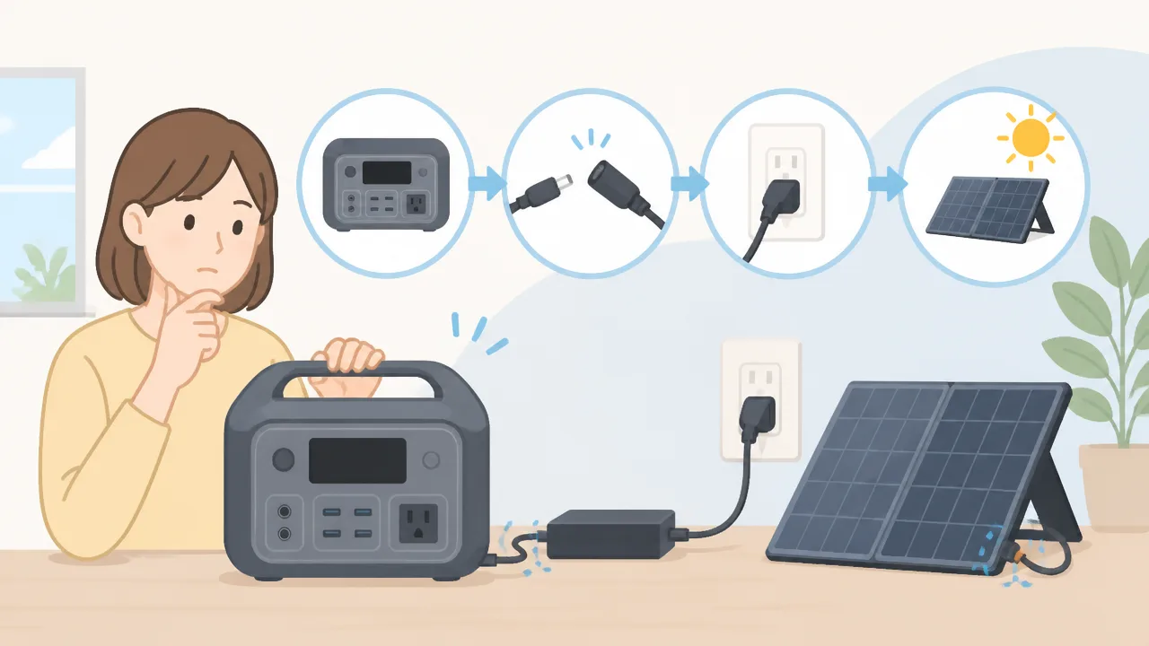 ポータブル電源が充電できないときは?0%放置後の復活方法