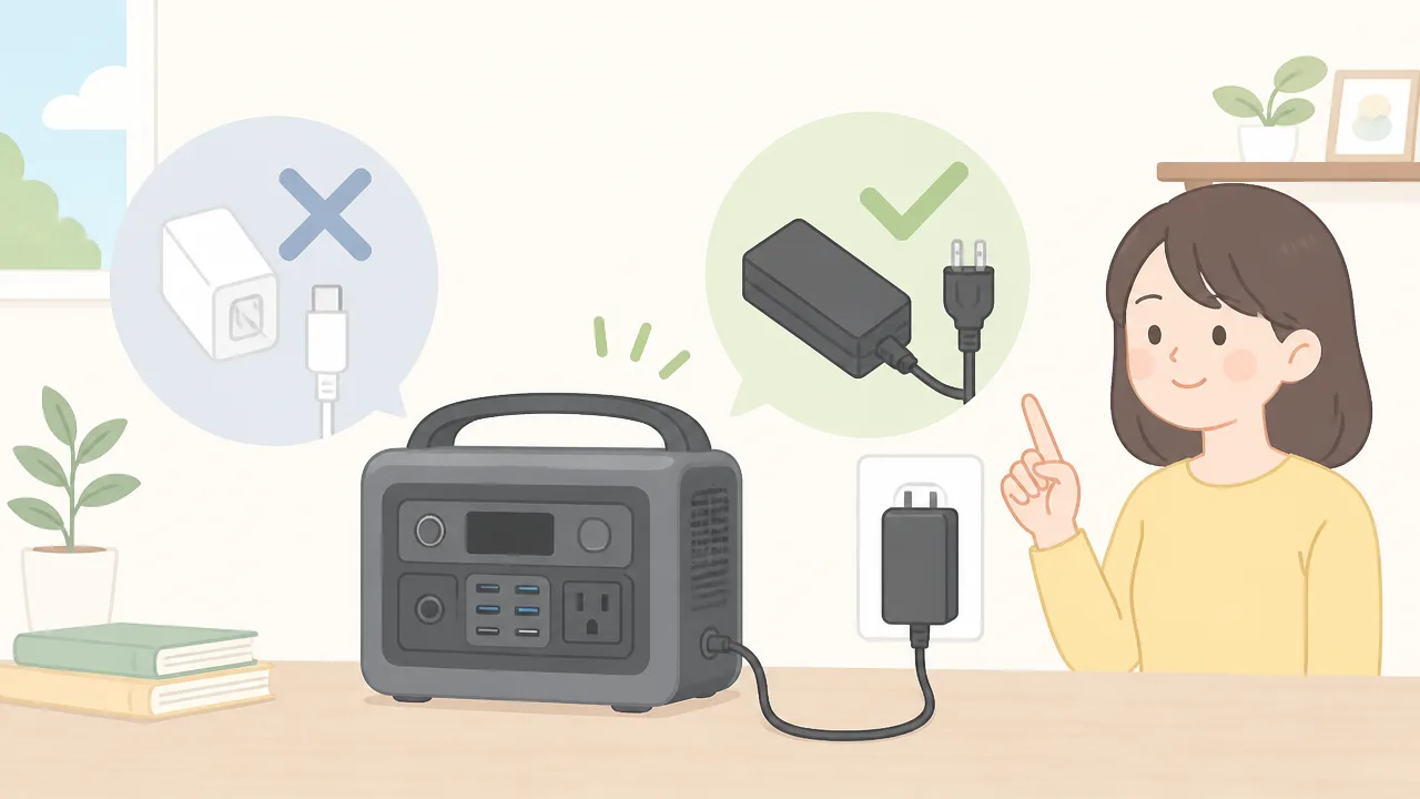 ポータブル電源が充電できないときは?0%放置後の復活方法