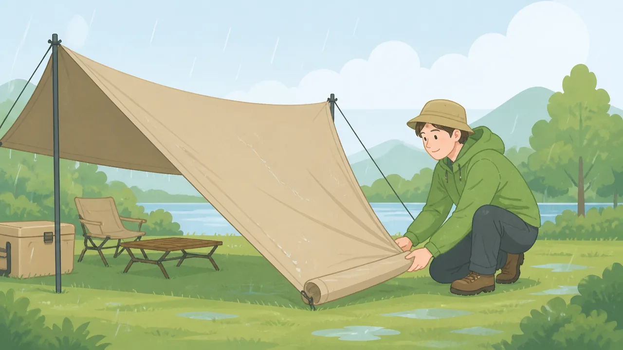 雨キャンプの撤収で服を濡らさないコツとカッパを着るタイミング