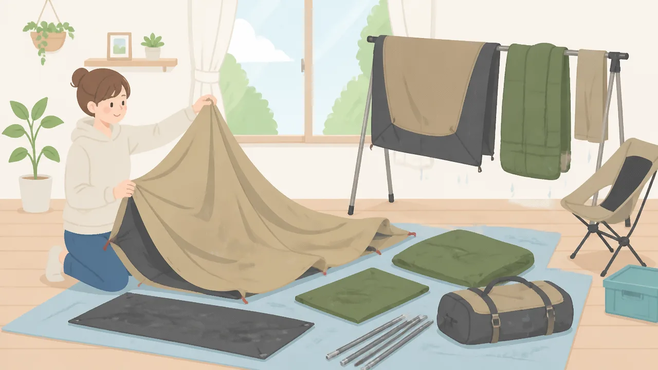雨キャンプの撤収で服を濡らさないコツとカッパを着るタイミング